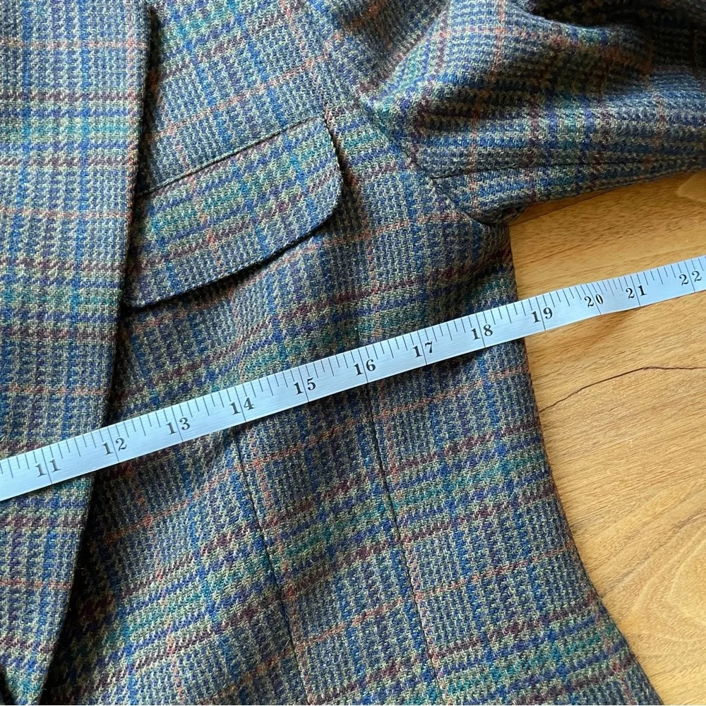 Lauren Ralph Lauren Checkered Blazer - Brown and Blue - Picture 13 of 16